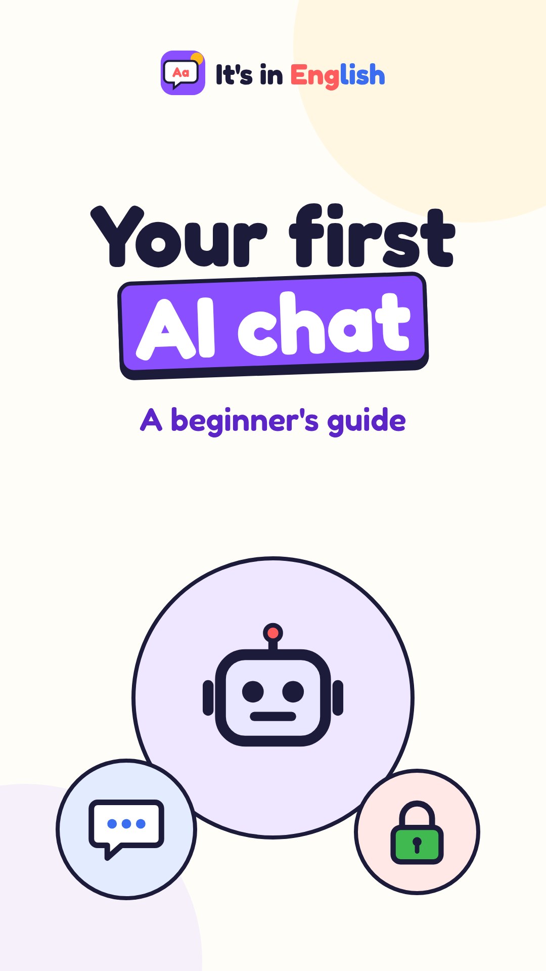 Getting started with AI: your first conversation | It's in English