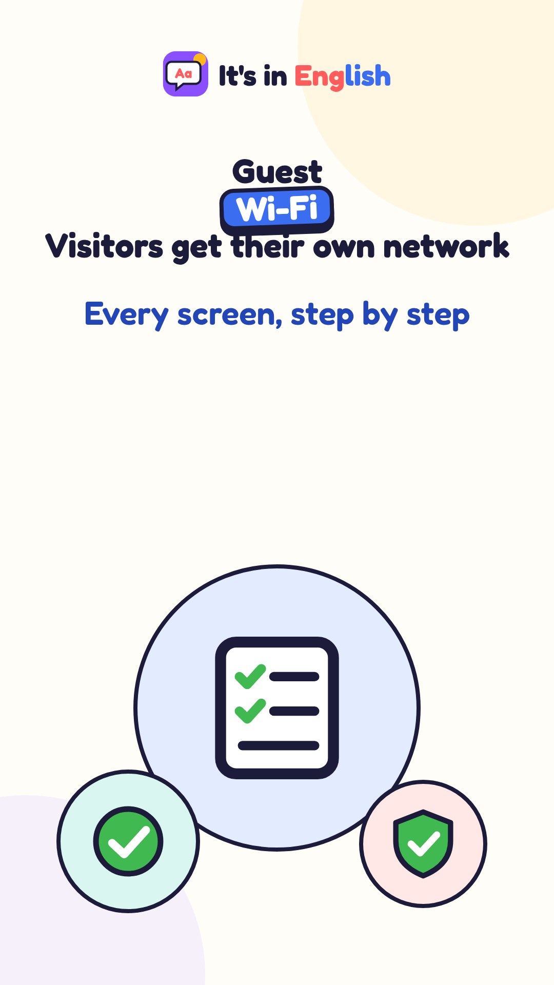 Router Label Internet How to set up a guest Wi-Fi network | It's in English